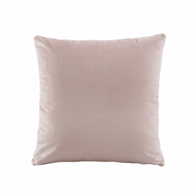 Vivid Coordinates Velvet Square Cushion Blush