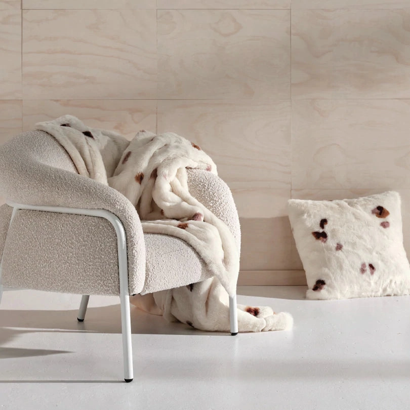 Weston Vanilla Square filled Cushion 50 x 50cm by Linen House