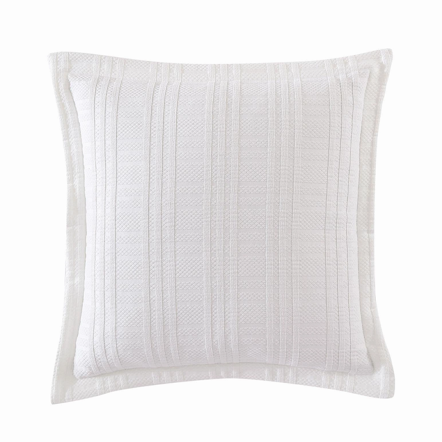 Winton White Cushion 45 x 45 cm by Private Collection
