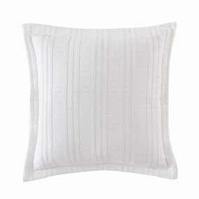 Winton White Cushion 45 x 45 cm by Private Collection