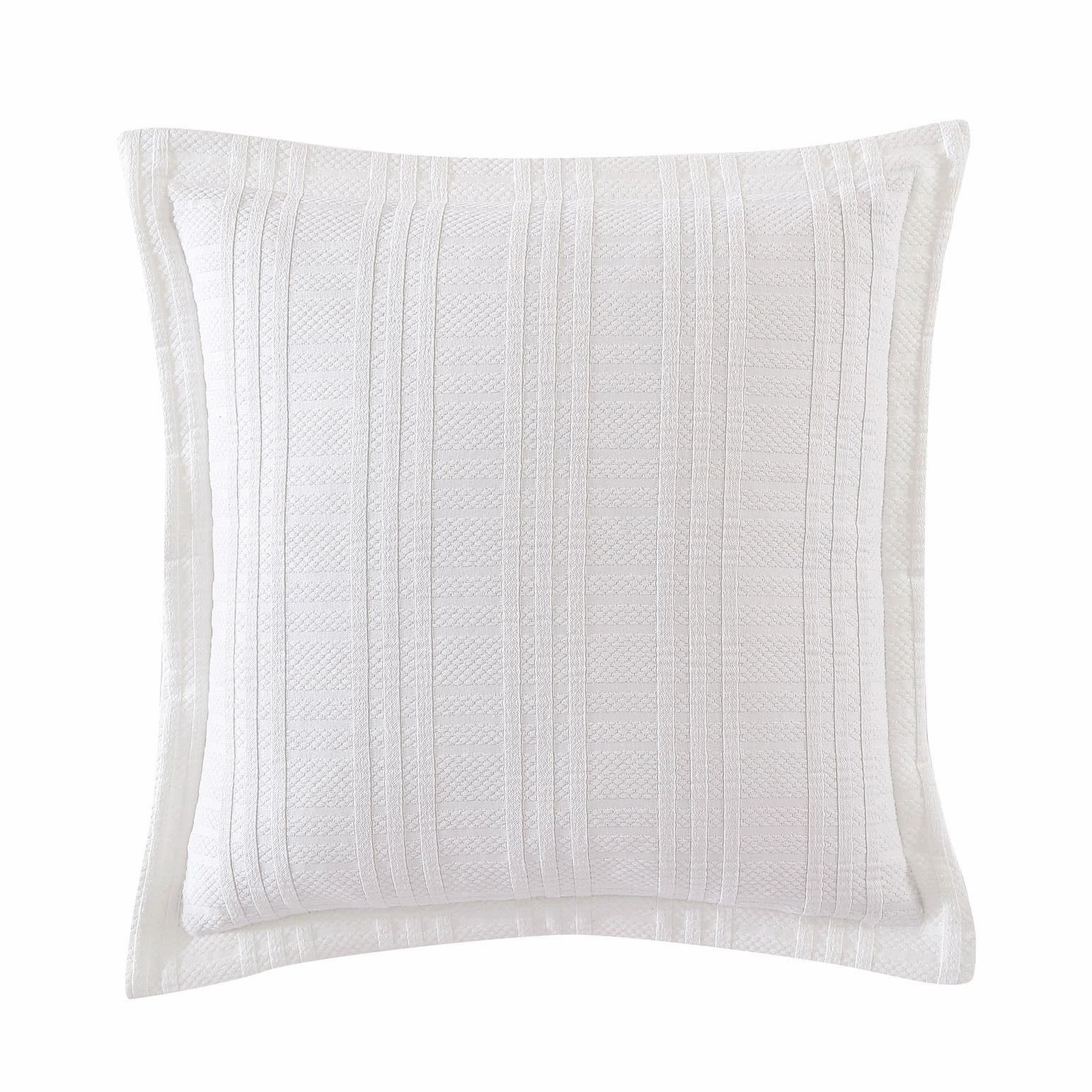 Winton White Cushion 45 x 45 cm by Private Collection