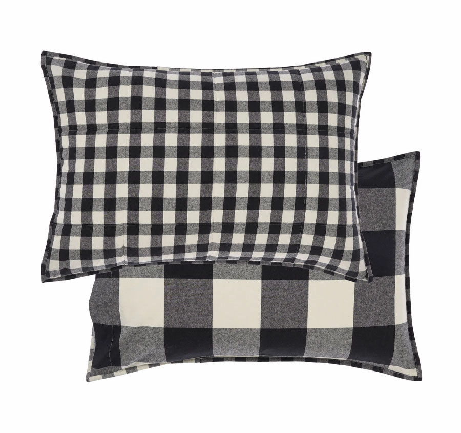 Wren Standard Pillowsham Pair Black