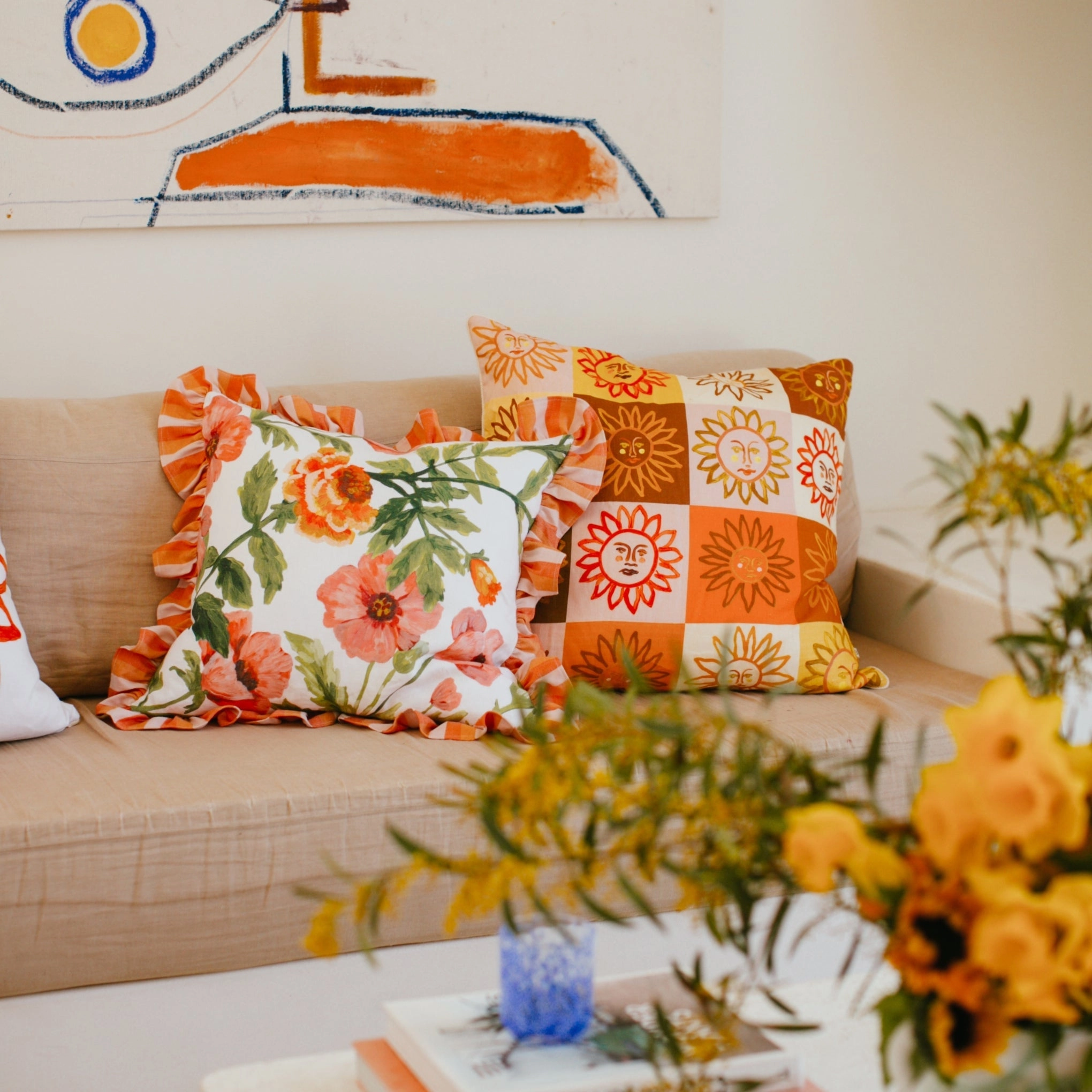 Zazzy’s Garden Linen Cushion